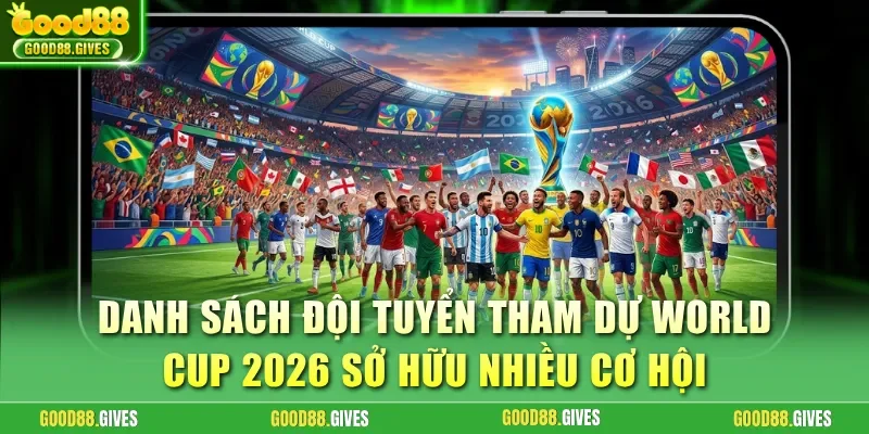Danh sách đội tuyển tham dự World Cup 2026 sở hữu nhiều cơ hội